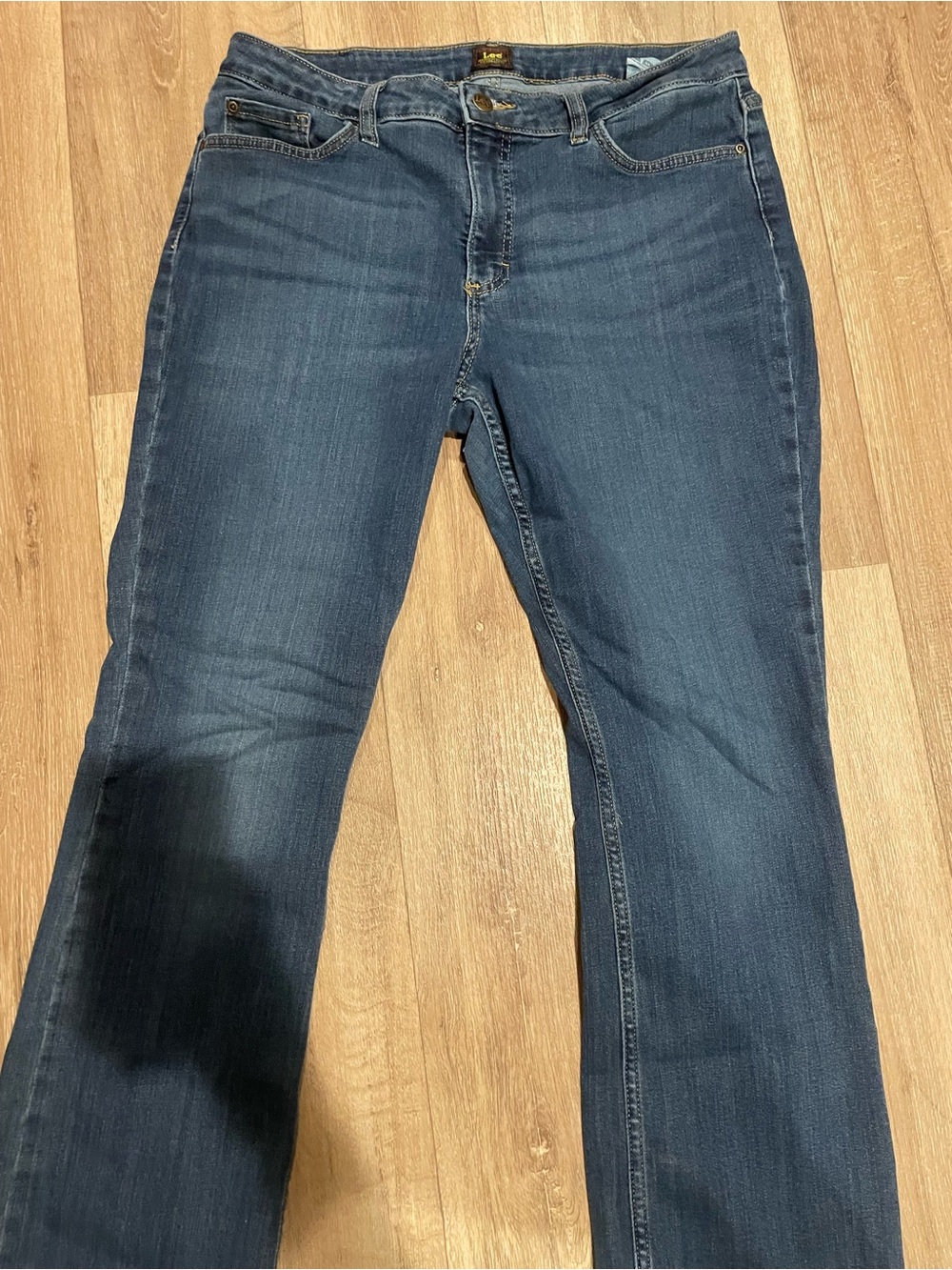 Lee Women’s Boot Cut Jeans in Deep Blue Wash